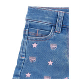 EYE STAR ALL-OVER DENIM SHORTS