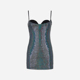 MIRROR PARTY SLIP DRESS