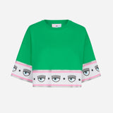 MAXI LOGOMANIA CROP T-SHIRT