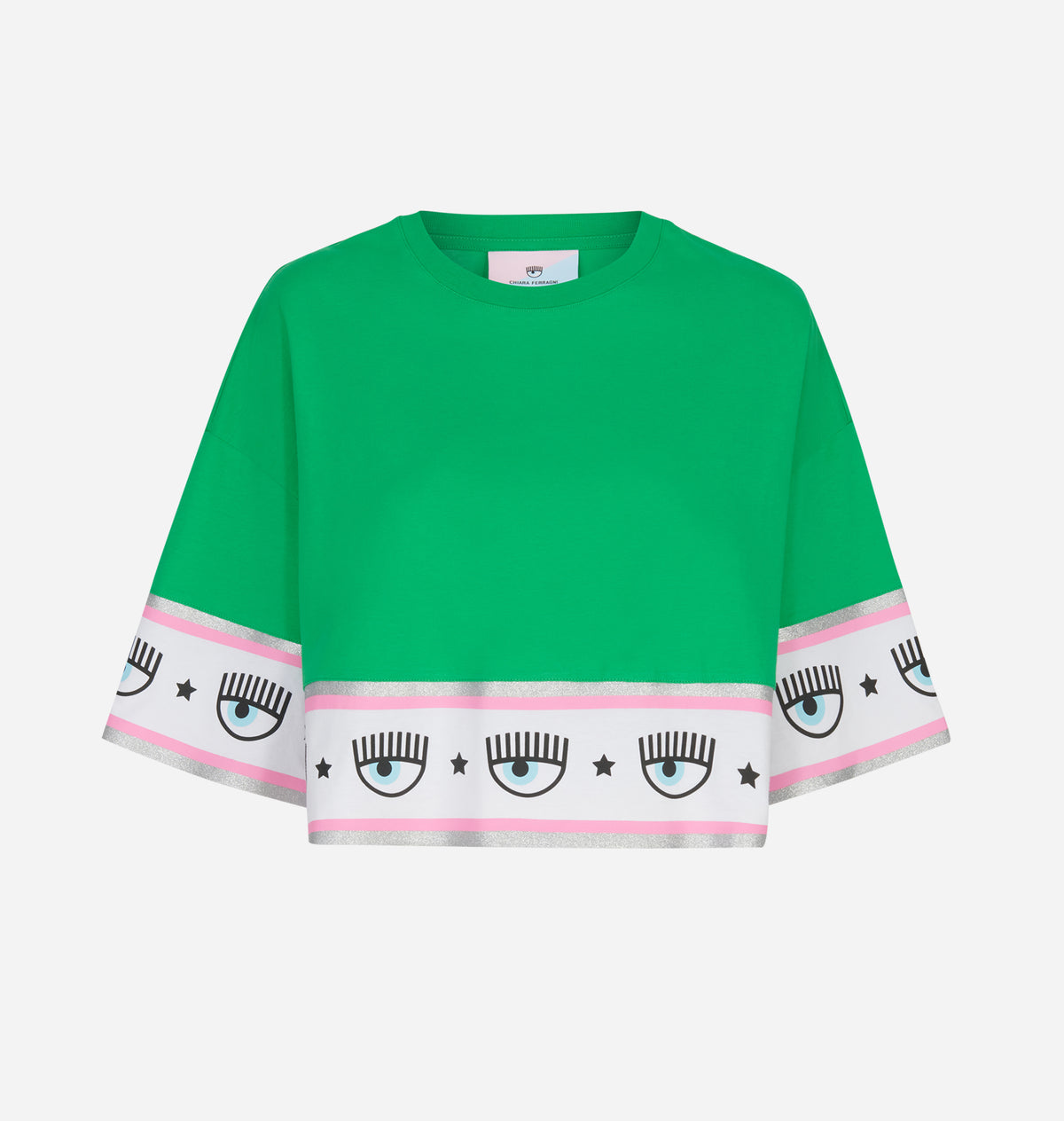 MAXI LOGOMANIA CROP T-SHIRT