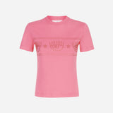 MAXI LOGOMANIA RHINESTONE T-SHIRT