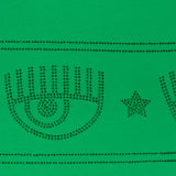 MAXI LOGOMANIA RHINESTONE T-SHIRT