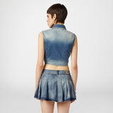 FERRAGNI TENNIS CLUB DENIM BLOUSE