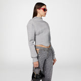 CORSET JERSEY SWEATSHIRT