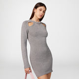 ICONIC LOGO LUREX DRESS