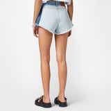 PATCHWORK DENIM SHORT