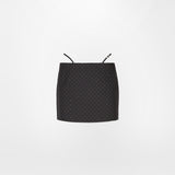 ALLOVER RHINESTONE SKIRT