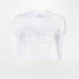 CROP MAXI LOGOMANIA STUDS T-SHIRT