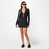 ALLOVER RHINESTONE DRESS