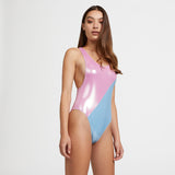 Bicolor One-Piece Swimsuit