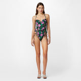 ROSES PUSH-UP ONE-PIECE SWIMSUIT