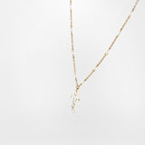 COLLANA CON PICCOLA CROCE PERLE PENDENTE