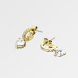 EARRINGS WITH FIRST LOVE PENDANT