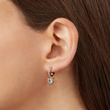 EARRINGS WITH FIRST LOVE PENDANT