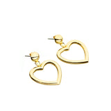 BOLD BIG HEART EARRINGS