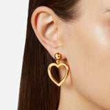 BOLD BIG HEART EARRINGS